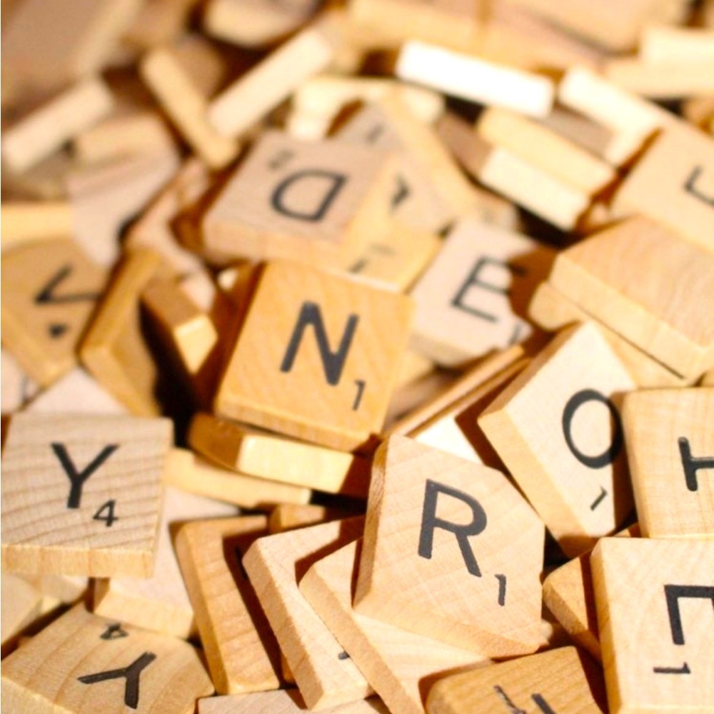 Scrabble Tiles + Scrabble Trays